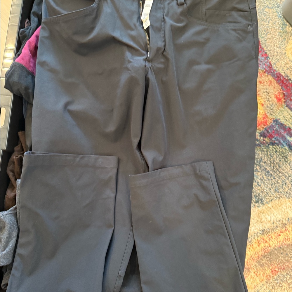 Black Lululemon Straight-Leg Pants